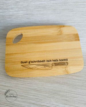 Vesper- & Schneidebrett aus Bambus