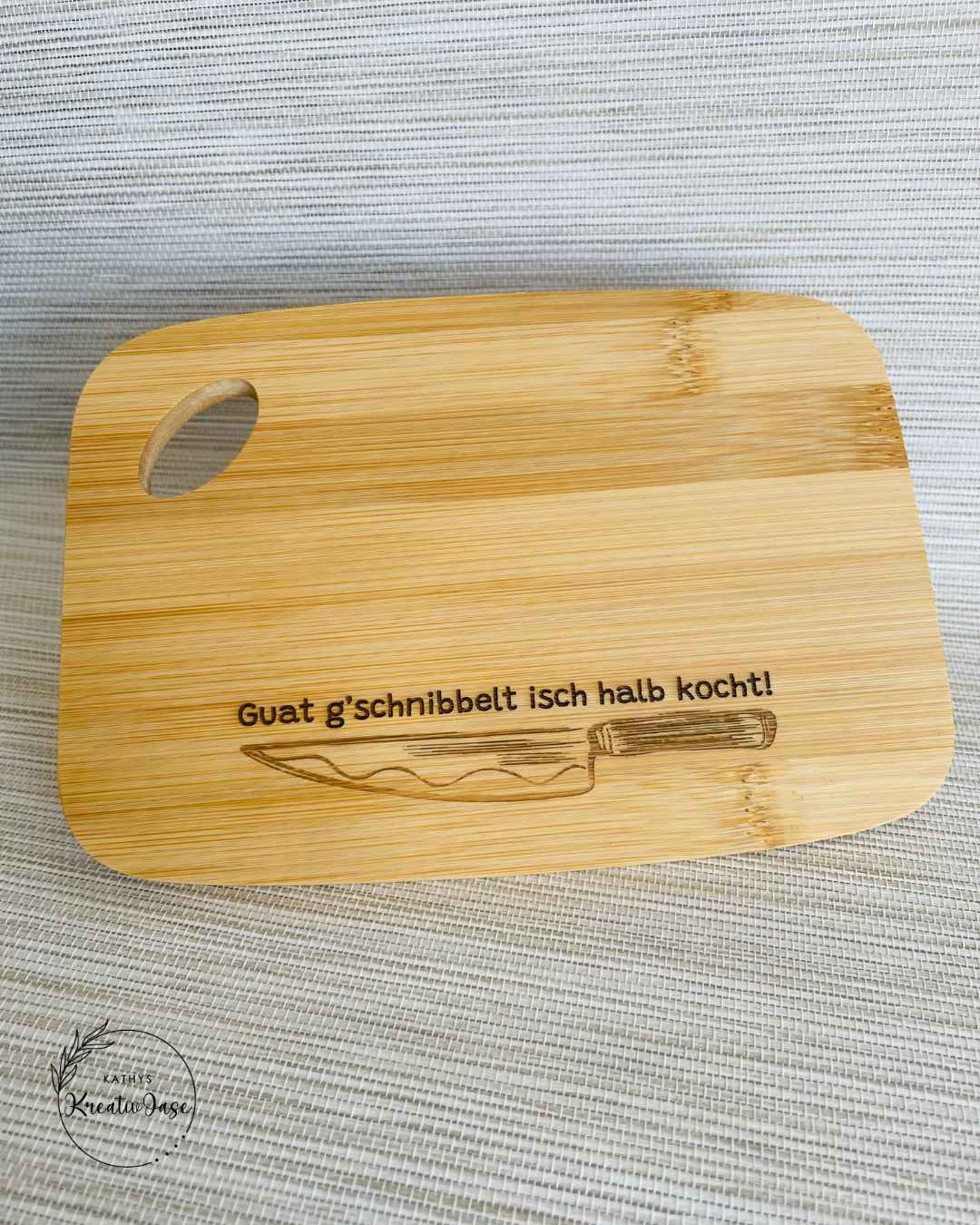 Vesper- & Schneidebrett aus Bambus